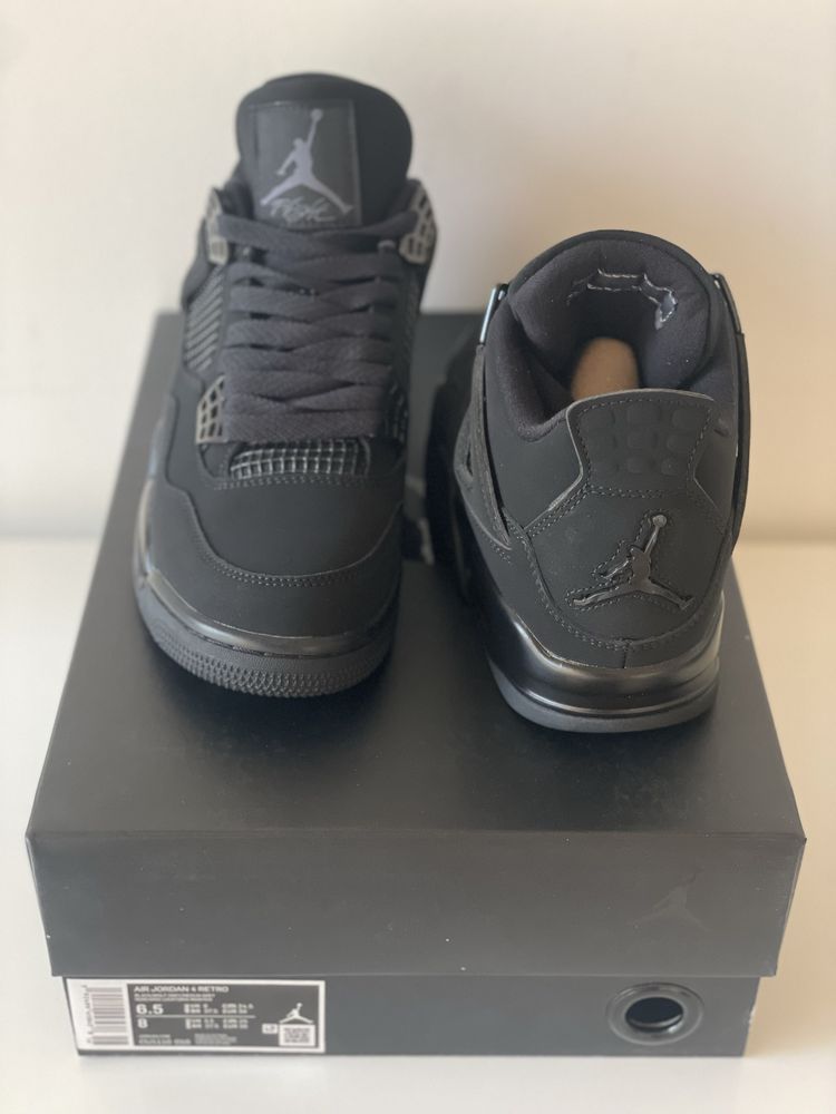Air Jordan 4 Retro Black Cat Graphit Canvas Thunder