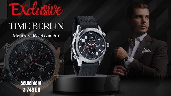 Луксозен и стилен Time Berlin 4GB, SD, часовник с мини камера и микроф