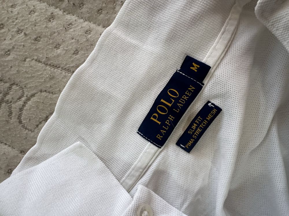 Polo Ralph Lauren White Polo shirt мъжка поло тениска