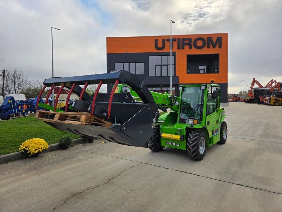 Merlo ELECTRIC, ridica 2,5t la 5m, 90W, NOU, 2025, Masa operationala 5t, cupla rapida, cupa, furci, SISTEM BATERII REZERVA, lucreaza garantat 8h pe zi cu incarcare noaptea, posibilitate leasing 5 ani, FONDURI factura externa-PROMOTIE 92.900 EUR+Tva