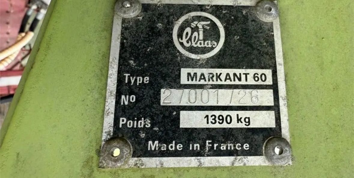 Прессподборщик Claas markant 60