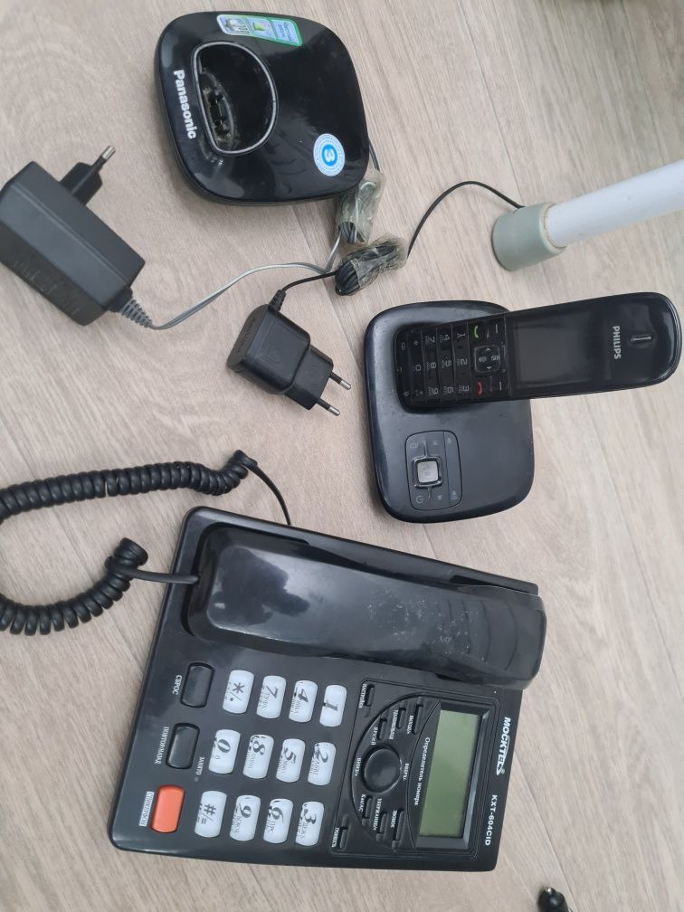 Продаю домашние телефоны Philips, Mocktel и базу Panasonic