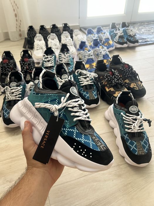 Adidasi Versace Chain Reaction Noi