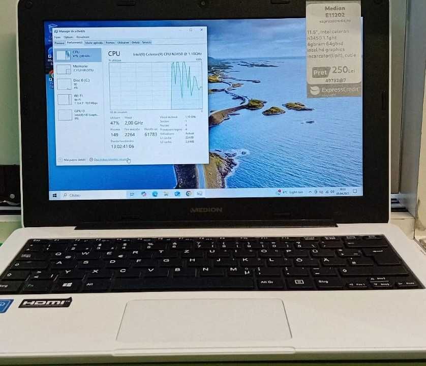 Laptop Medion E11202 ag.7 Podu Ros 49792 - Garantie 2 Ani!