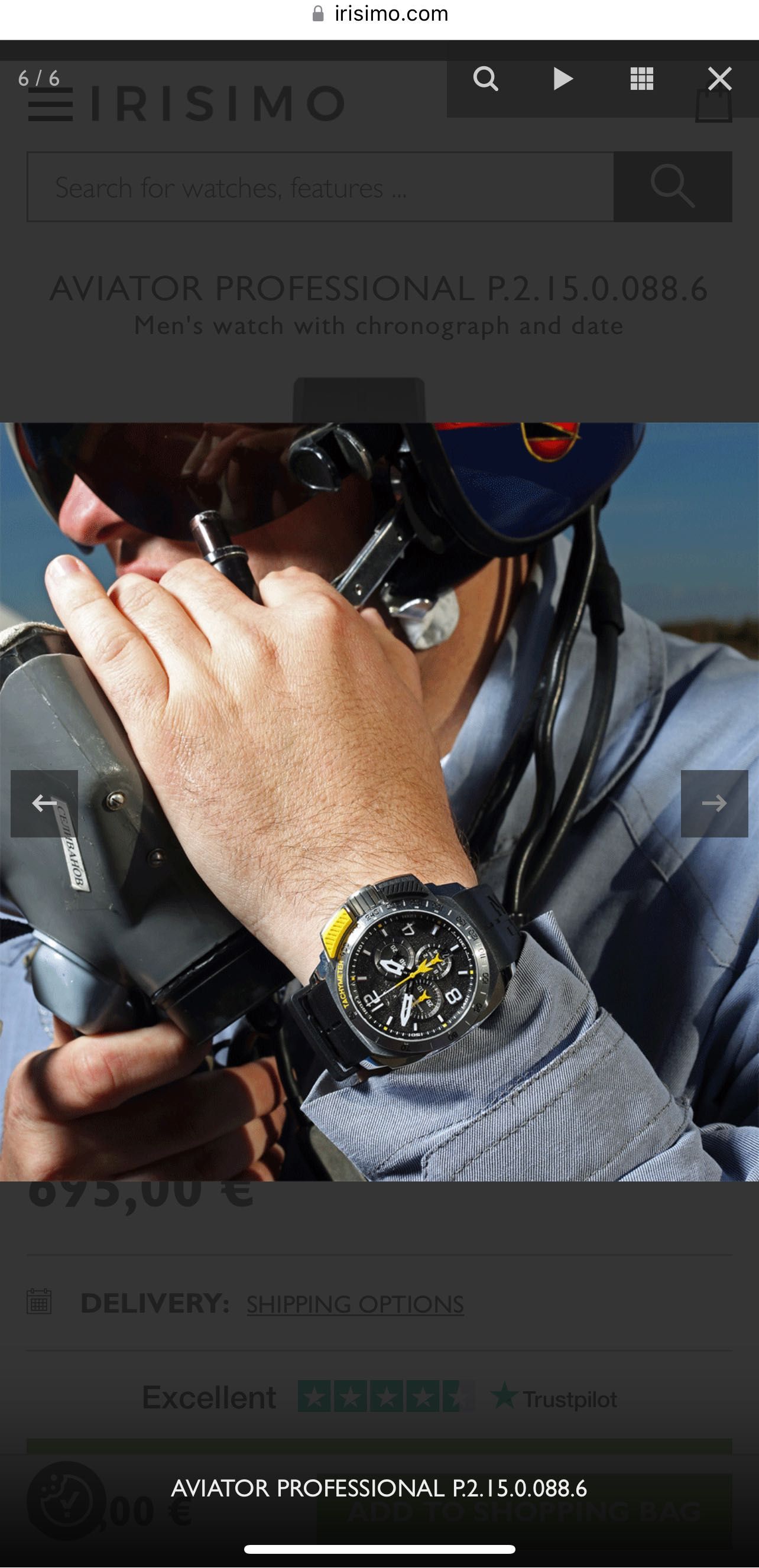 Мъжки кварцов часовник Aviator professional