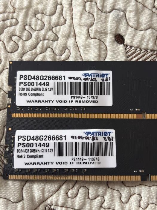 Rami Patriot 8gb x 3 2666mhz