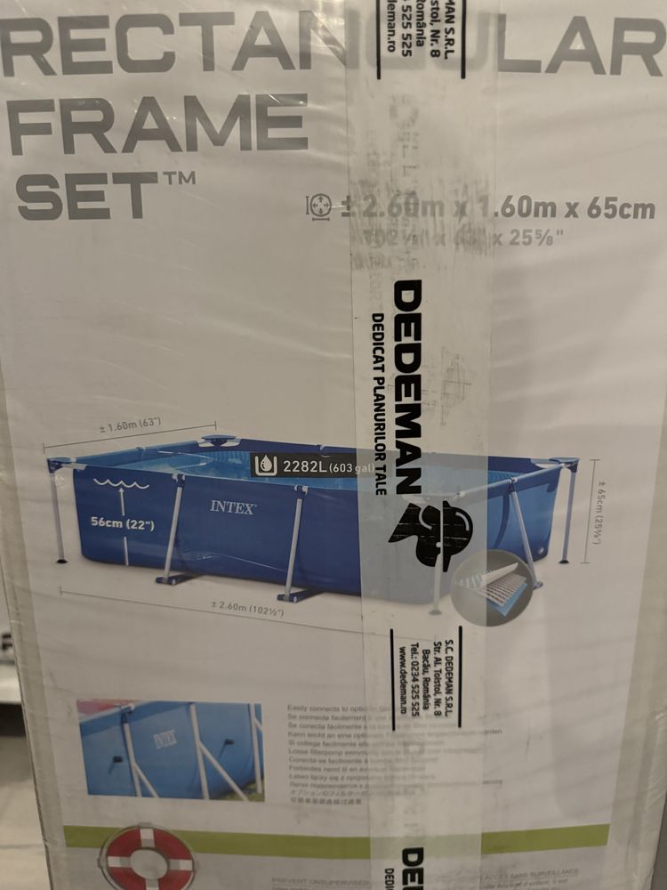 Piscina intex 260x160x65
