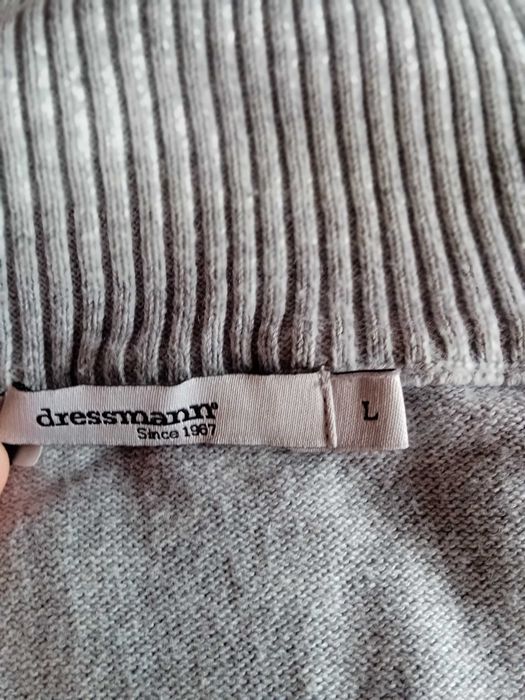 DRESSMANN L Half-Zip елегантен пуловер с поло-яка sweater pullover top
