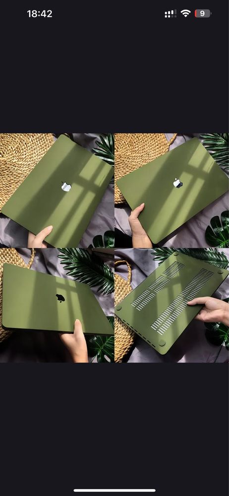 Чехол для MacBook Air M1 A2179 A2337 Army green