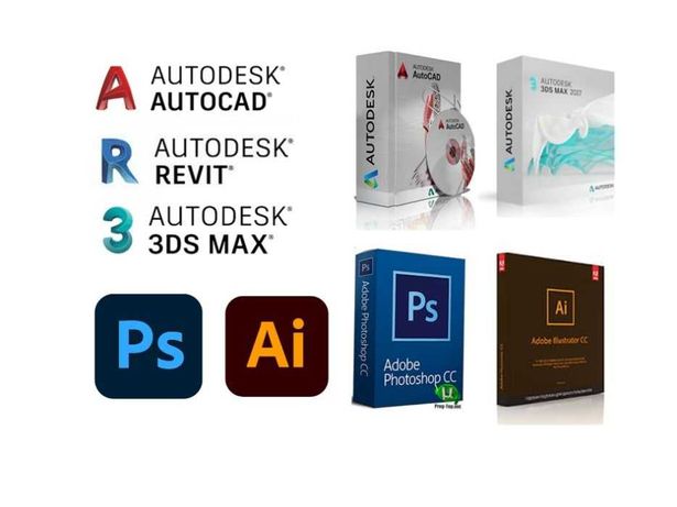 Установка программ Photoshop, CorelDraw, Autocad, word Office excel
