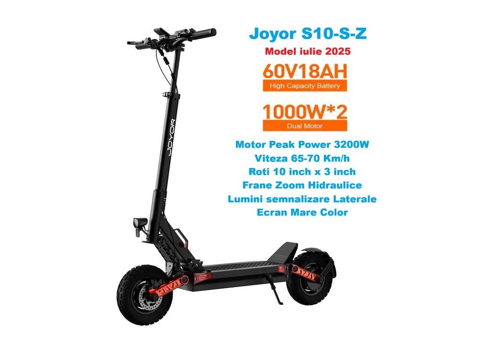 Sigilata‼️JOYOR S10-S-Z‼️Iulie 2025‼️NOUA‼️Dual Motor 2000W‼️70Km/h‼️