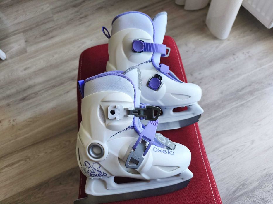 Vand patine gheata Play 3 Alb, pentru fete