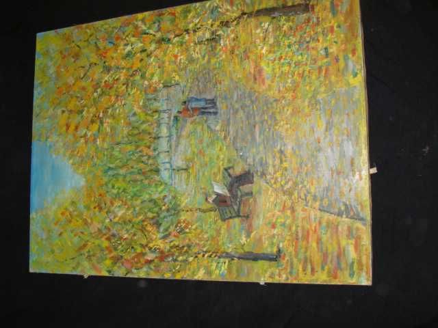 Картина Маслом 1 метр - Холст масло есть золотая к ней рама