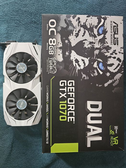 Placa video Asus GeForce GTX 1070 Dual OC 8gb/256mb
