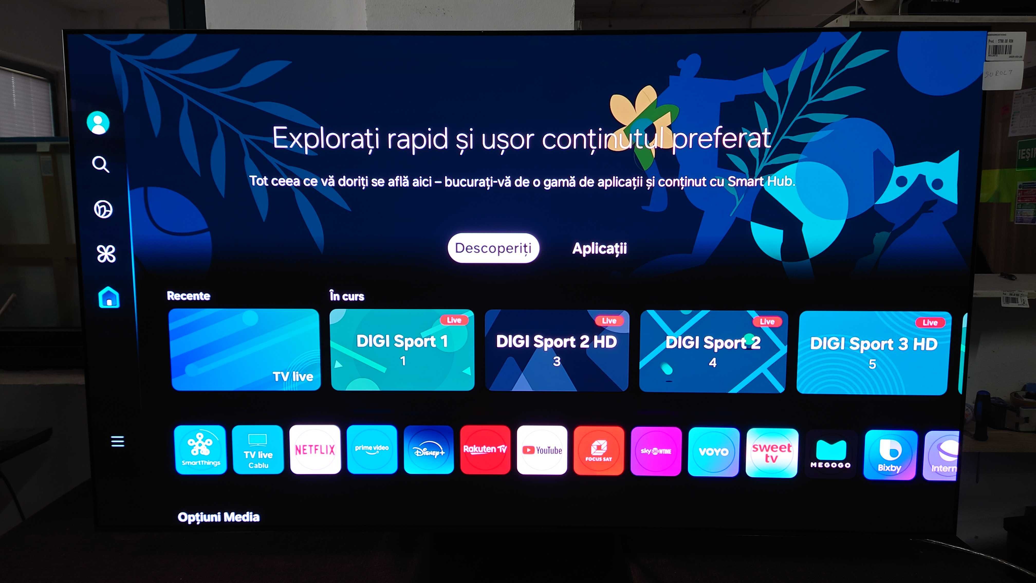 Televizor SAMSUNG OLED 65S95C, 163 cm, Smart, 4K Ultra HD, 100 Hz,