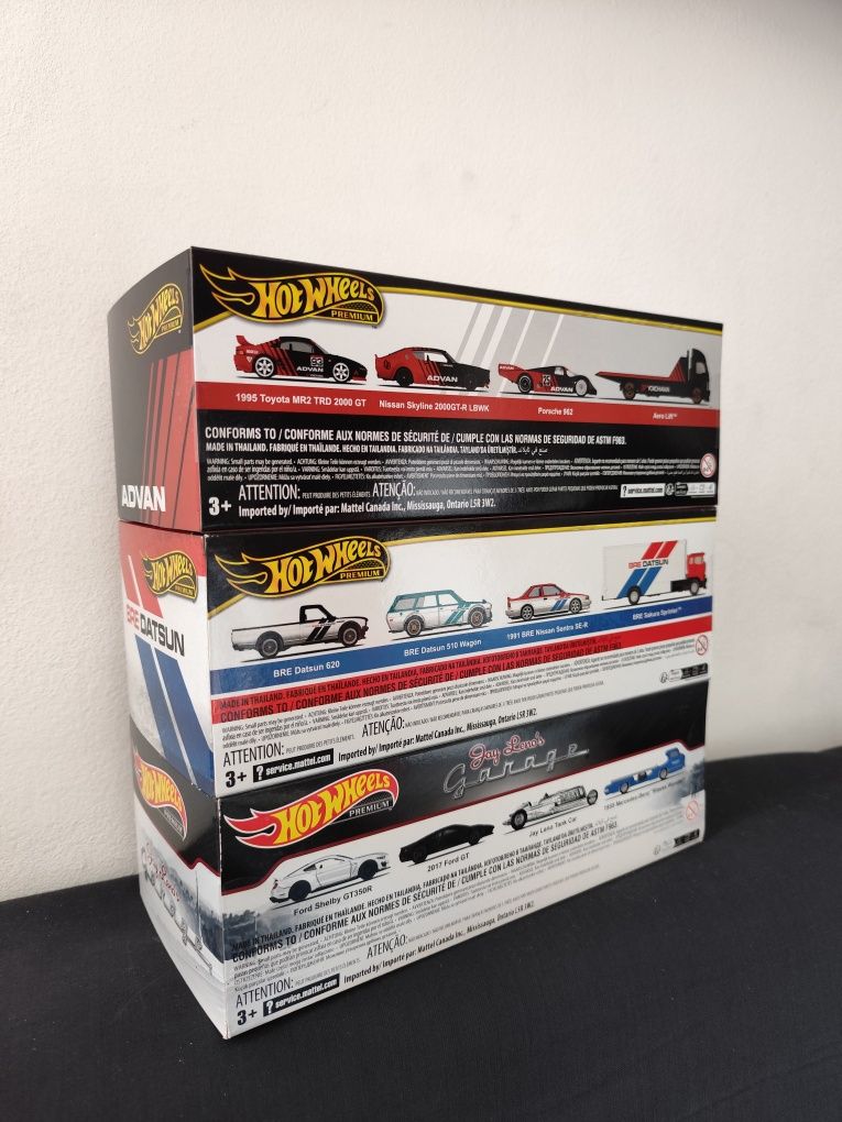 Hot wheels premium car culture diorama 2-pack bmw advan datsun