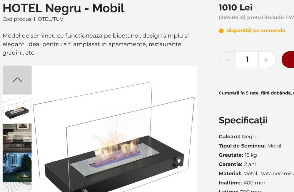 Semineu modern bioetanol