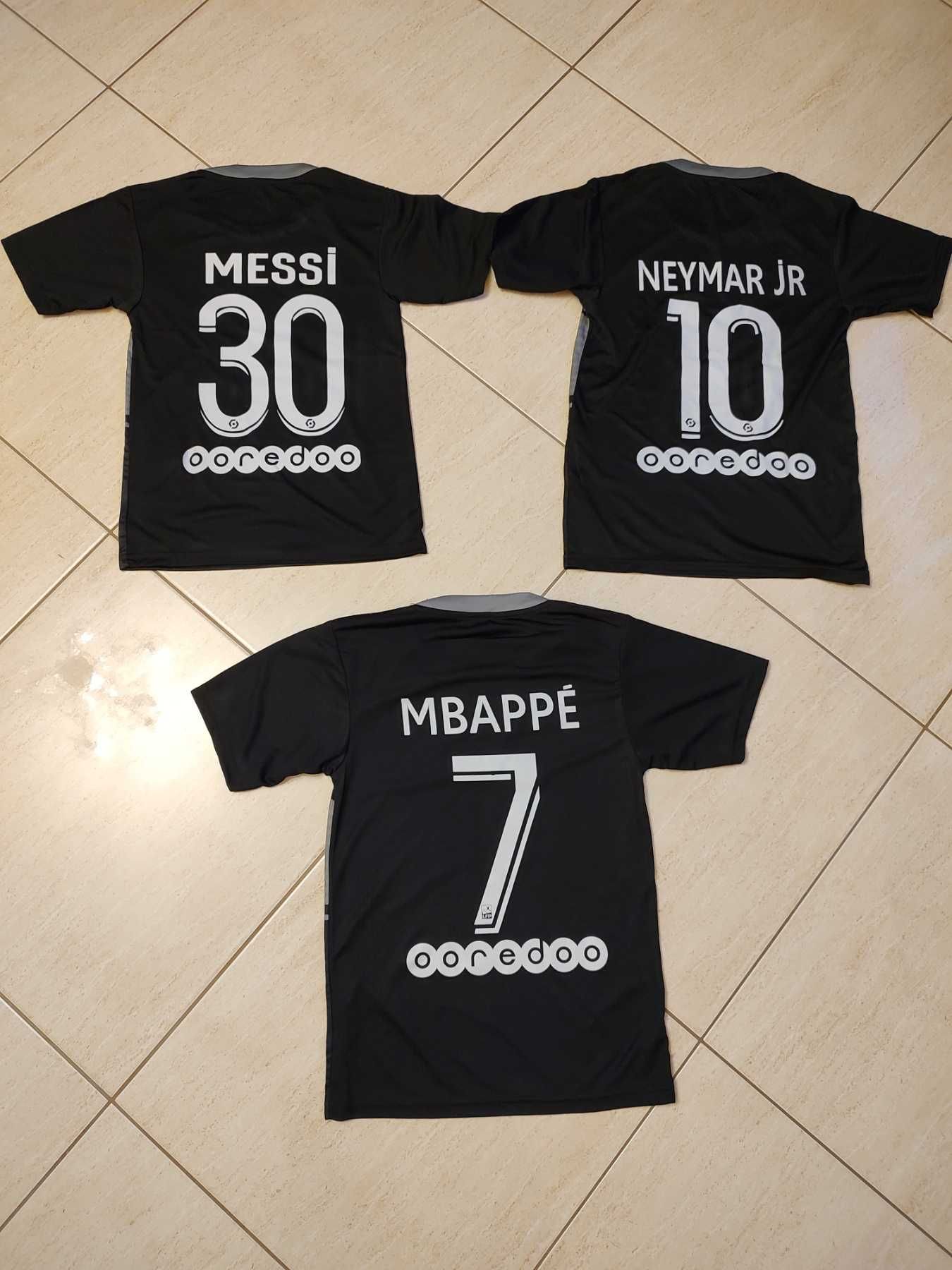 Neymar 10 + Калци PSG Black Детски Черен Екип сезон 22 Комплект Неймар
