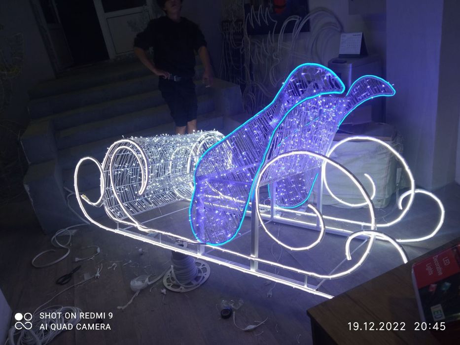 Новогодние светящиеся фигуры под ваш индивидуальный заказ