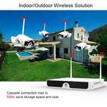 Sistem supraveghere video 4 camere wireless 3mpx si microfon, Kit nou