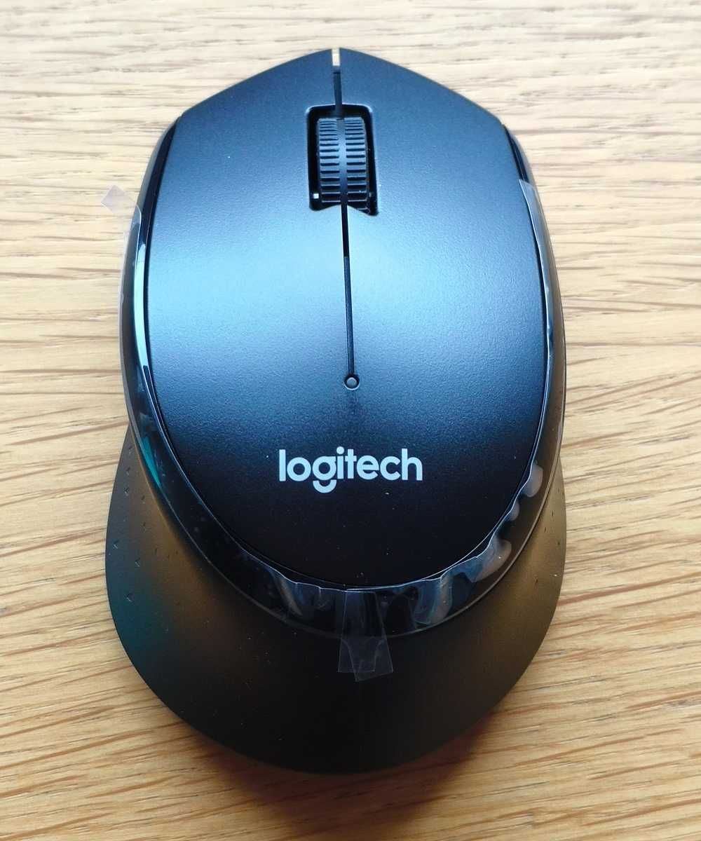Мишка Logitech M330 Silent Plus, оптична (1000 dpi), безжична, черна