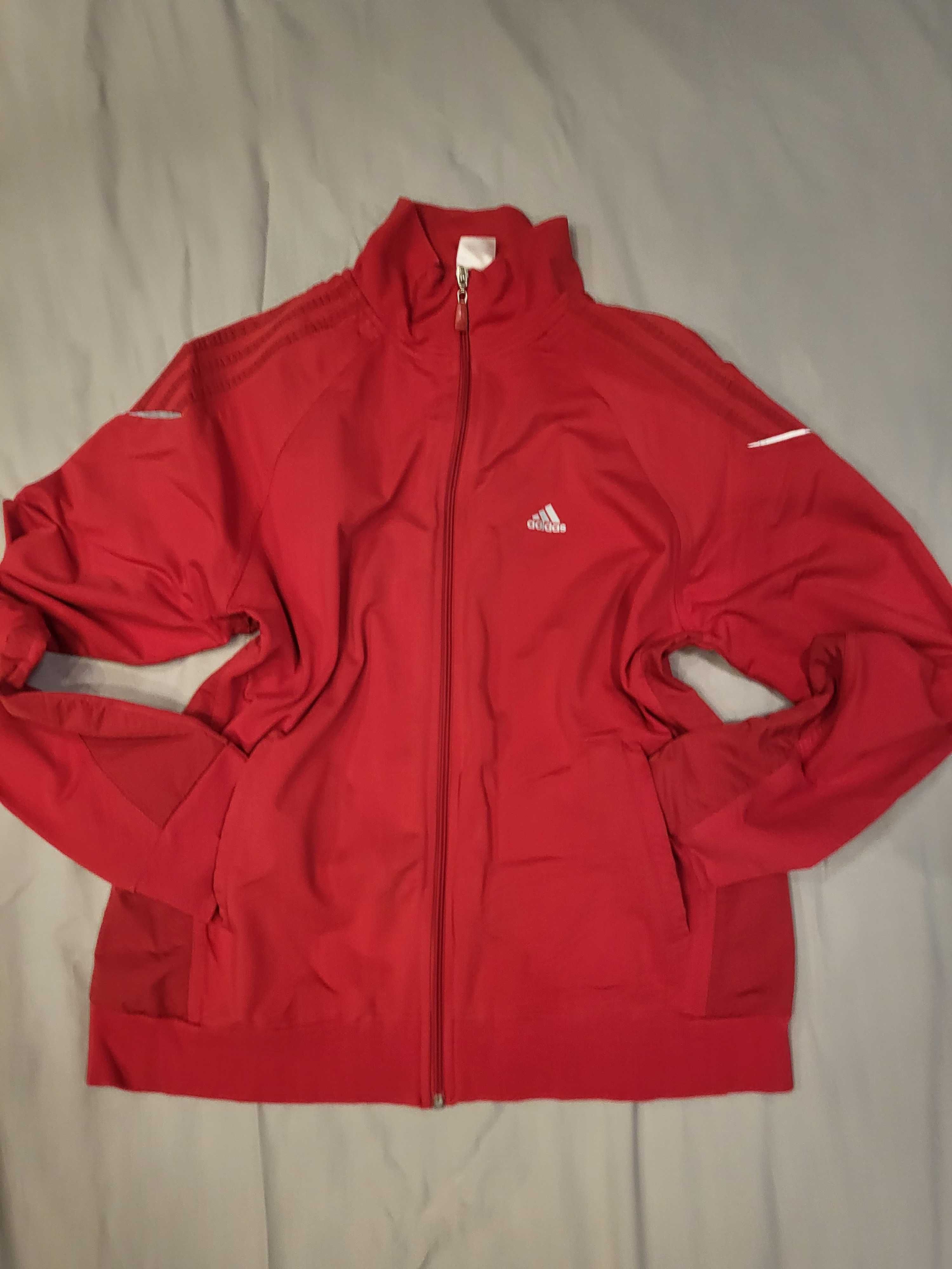 Bluza Adidas climacool, XL, culoare rosu Ferarri, impecabila