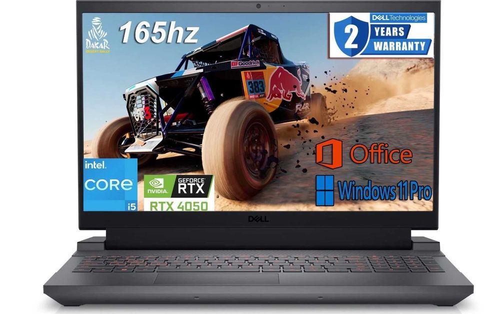 Laptop Gaming DELL G15 i5-13450HX 32GB RTX 4050 2TB Win+Office 2 Ani G