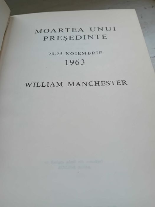 Carte Moartea unui presedinte