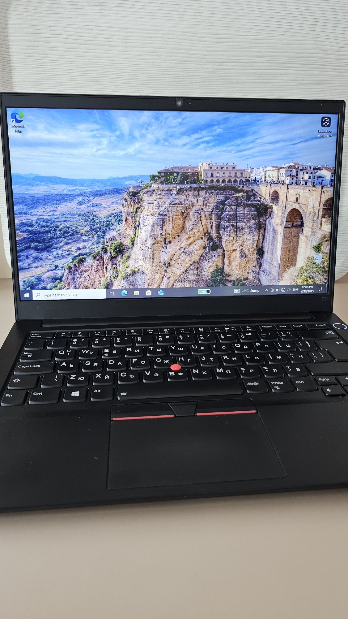 Лаптоп Lenovo E14 i5-1135G7 8GB ram 256 ssd
