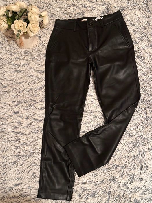 Zara | Кожен зимен панталон | Размер S | С етикет