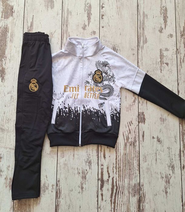 Детски анцуг Мбапе 10 с качулка  2025 Памучен Анцуг Реал Мадрид