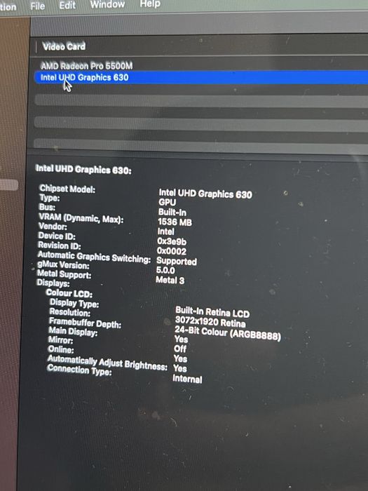 MacBookPro16,intel i9,32Ram,2tb ssd