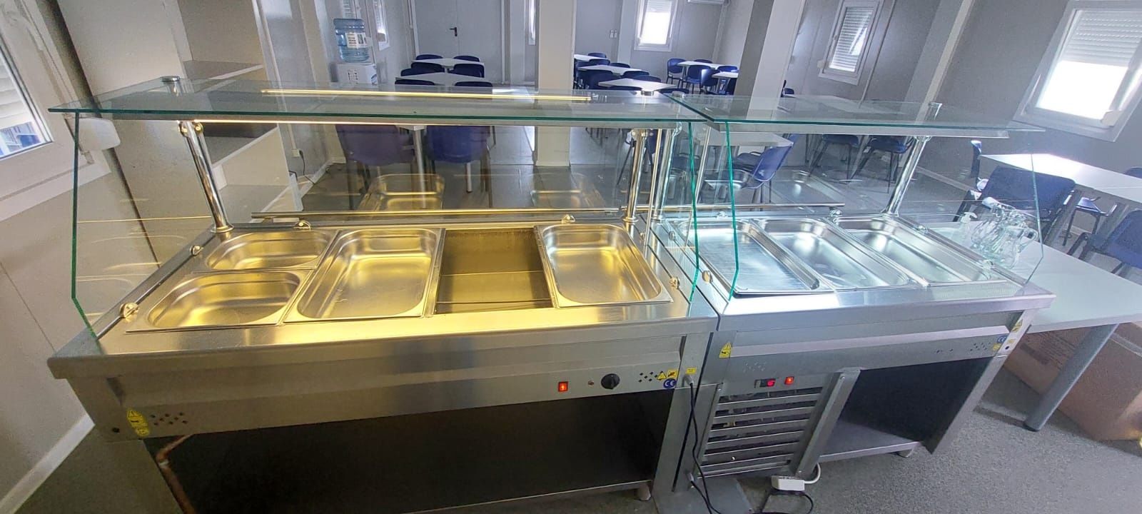 Vitrina calda + vitrina rece