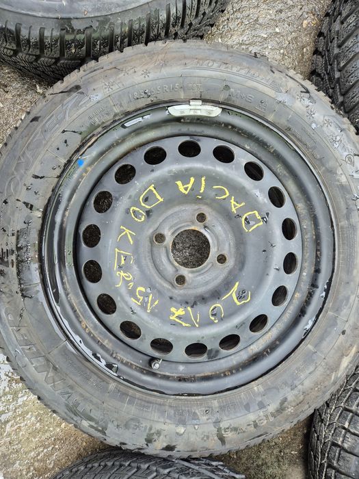 4бр стоманени джанти за Дачия докер/ 6ж Х15/ ет 40/ 4Х 100/