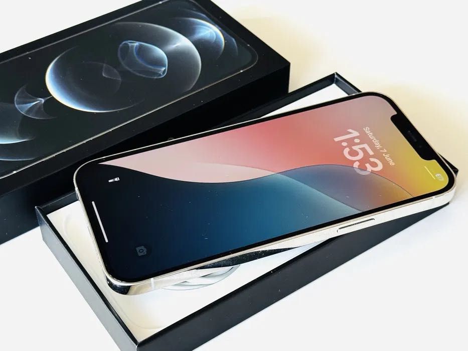 Iphone 12 Pro Max 128GB Silver 100% Батерия! Гаранция 6 месеца