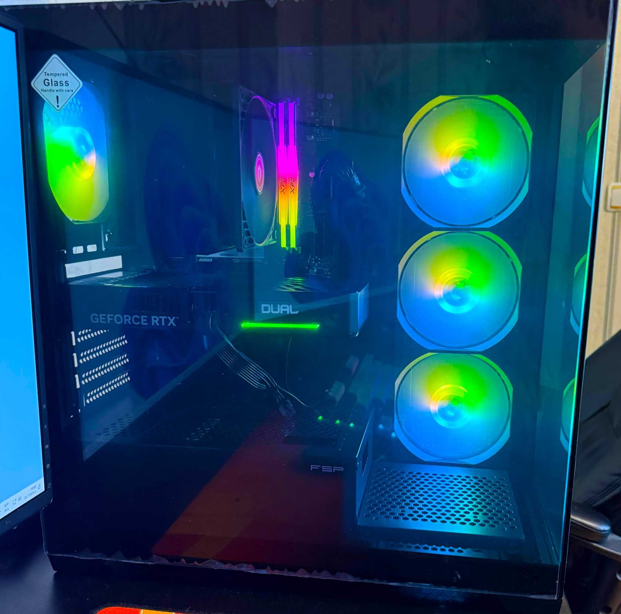 RTX 5060/Ryzen 5 7600X/32GB RAM/1TB NVME/Гаранция/Геймърски компютър
