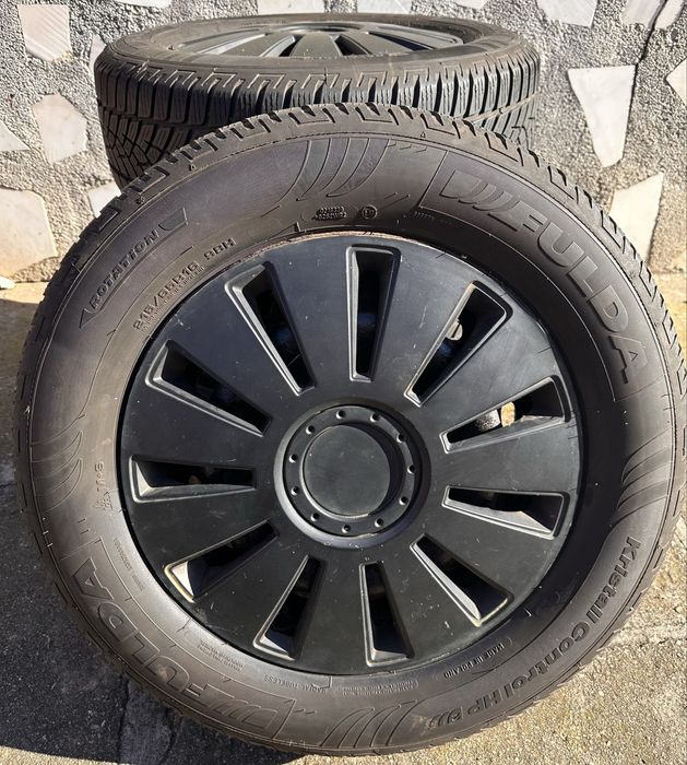Vand 4 roti, jante tabla + cauciuc iarna Fulda 215/65/R16