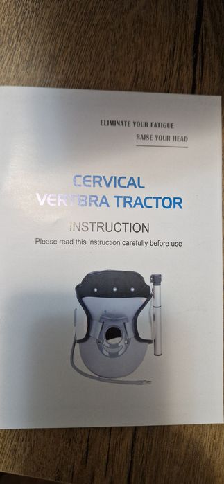 Dispozitiv de tractiune cervicala ajustabil.