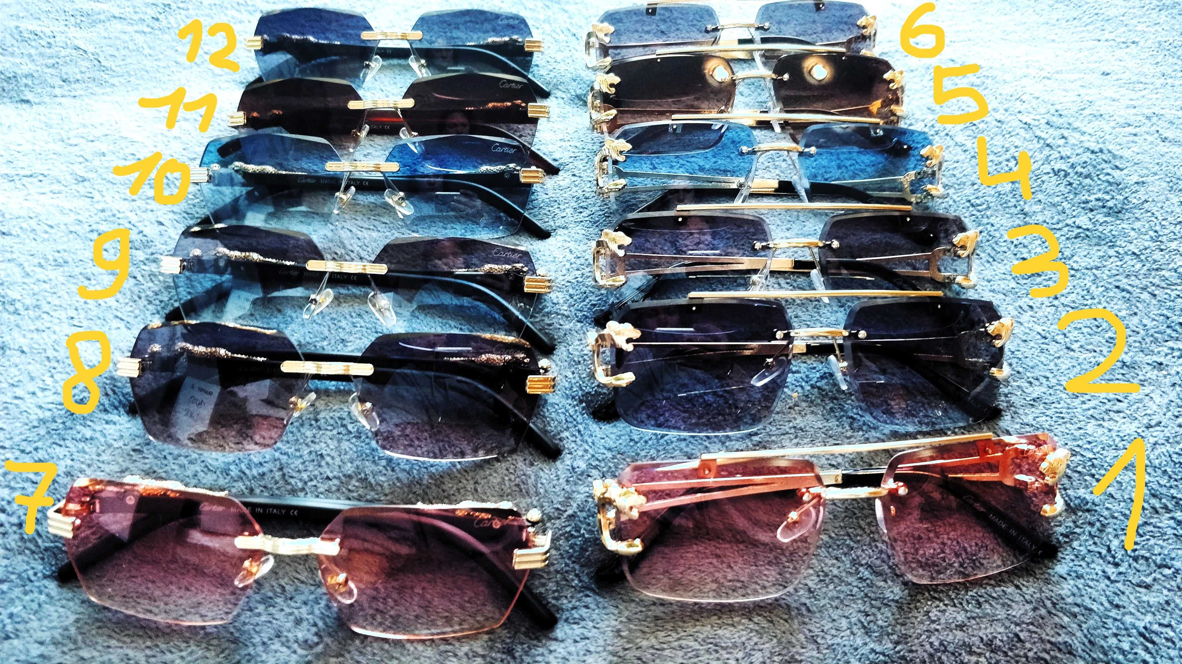 Ochelari de soare Cartier, diverse modele. Saculet si laveta incluse