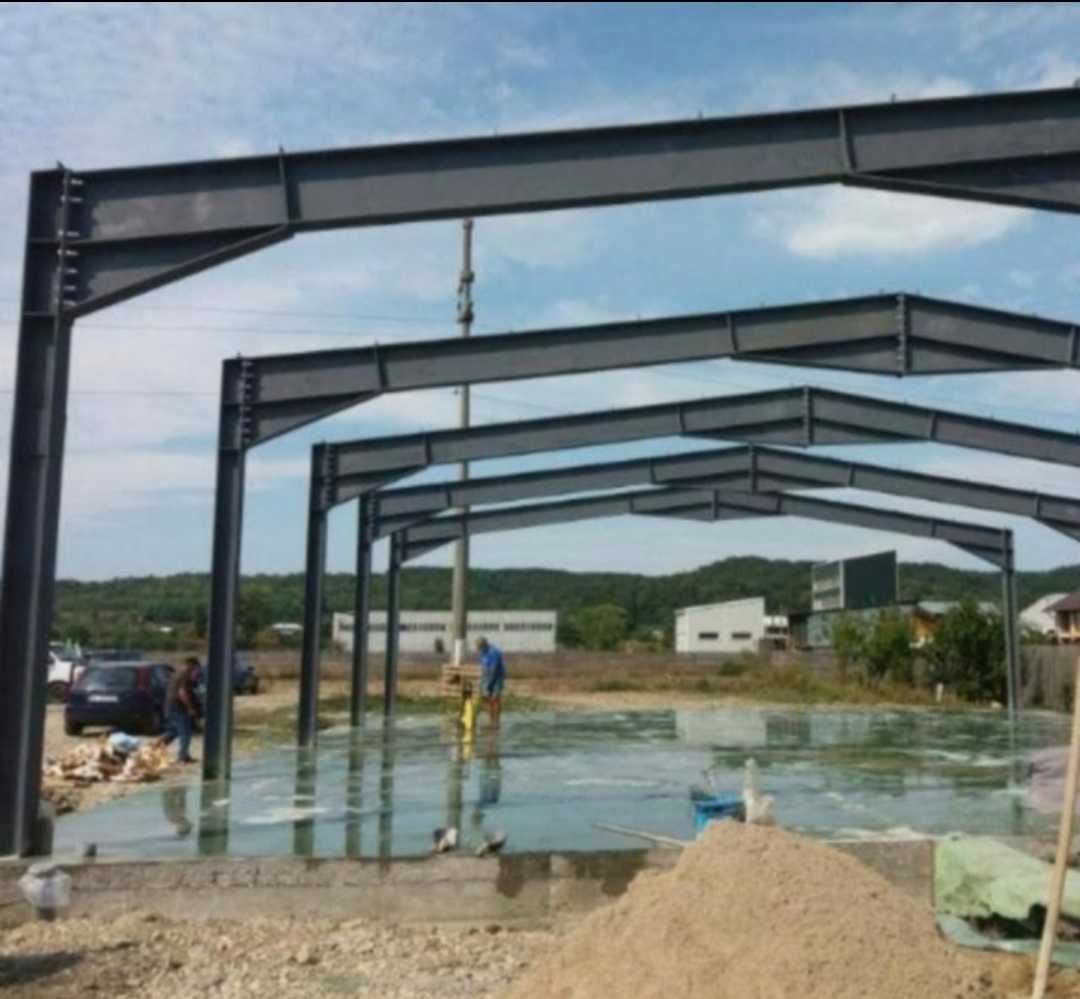 Hale si structuri metalice, pret producator, agricole si industriale