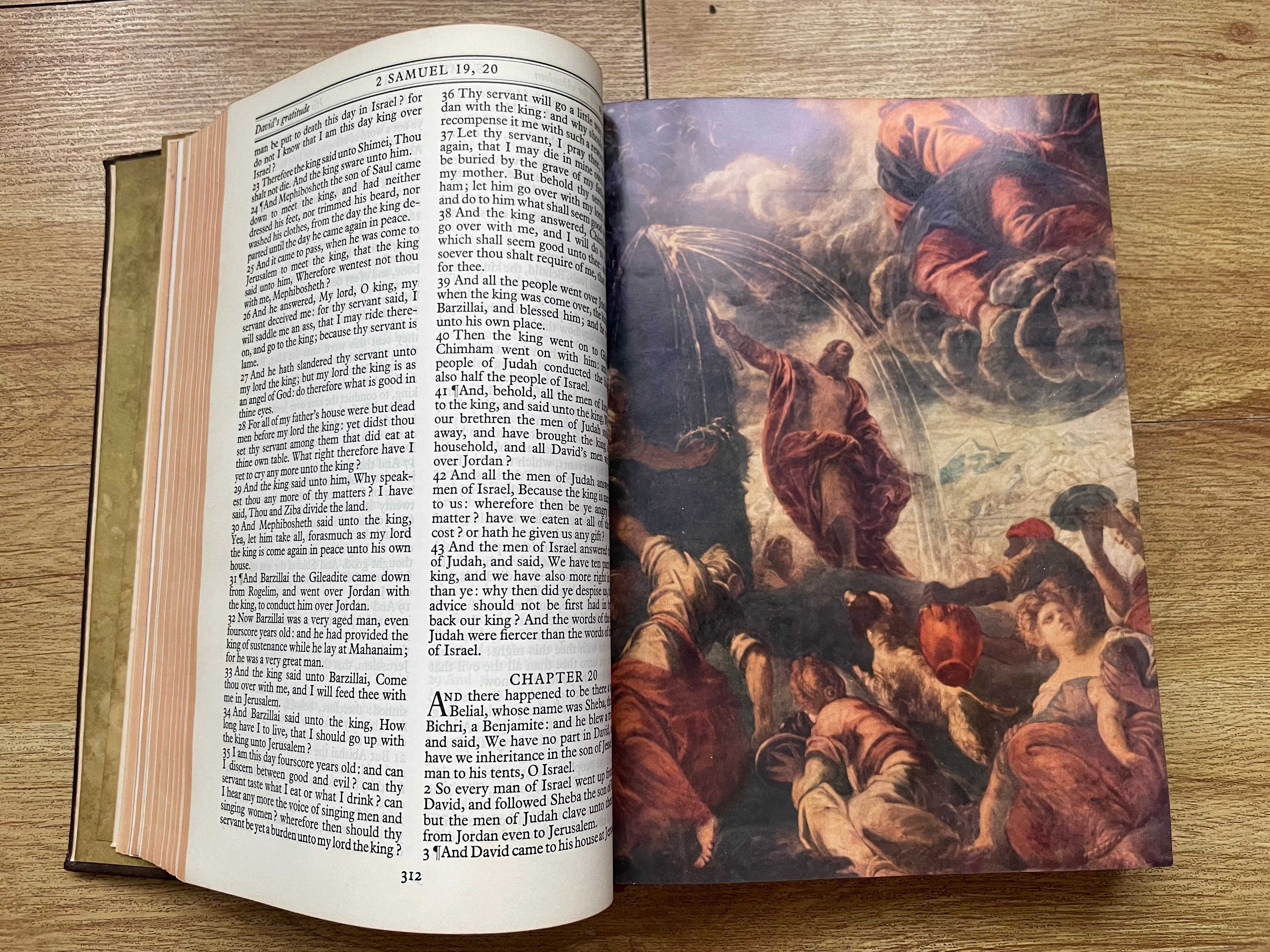 Biblia / Biblie , 1954 , engleza,  2.7 kg, 27.5 cm x 20 cm x 6 cm