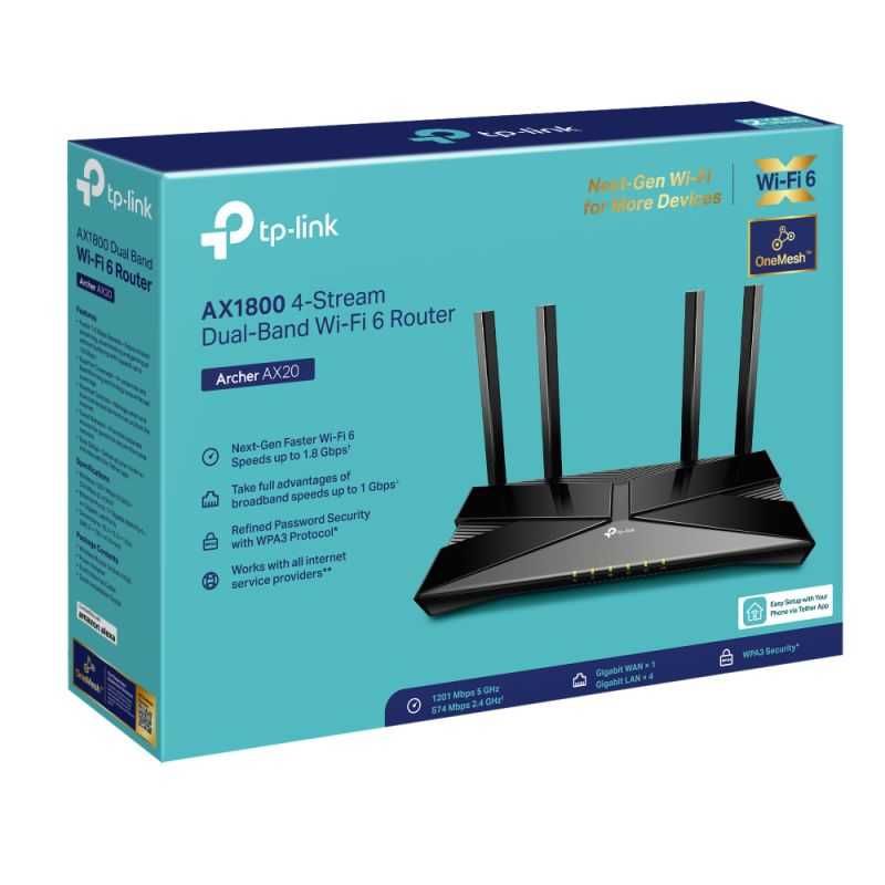 Router Wi-Fi 6 Gigabyte Dual-Band AX1800 cu Tehnologie OneMesh