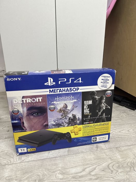 Ps 4 slim 1 tb, в идеальном  состоянии
