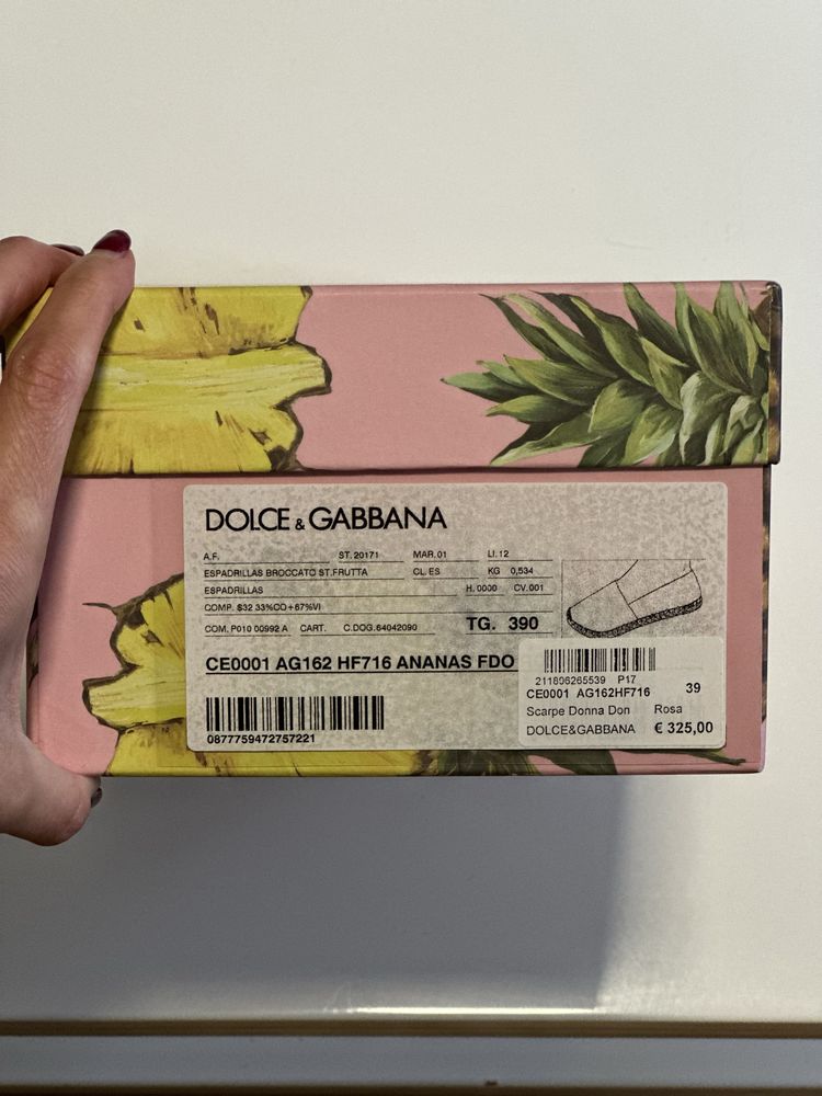 Dolce and Gabbana espadrilles последно намаление 300лв