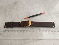 Curea piele bovina maro cu catarama de bronz latime 20mm