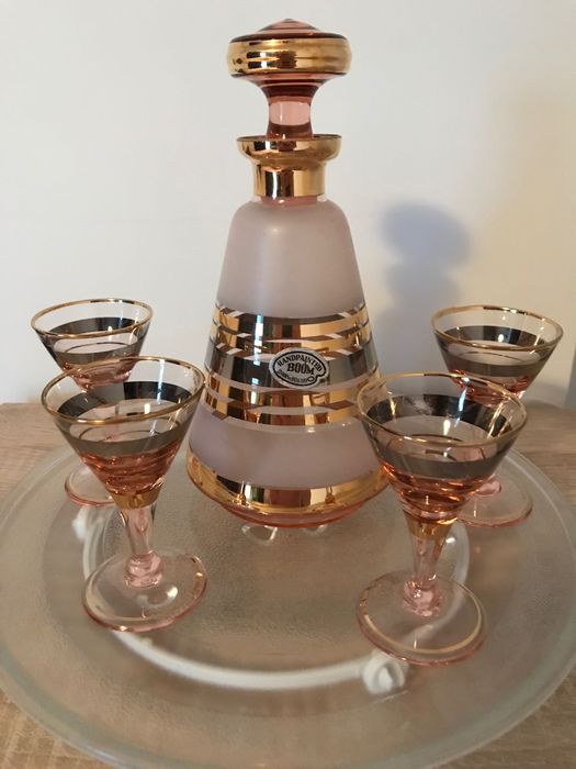 Сервиз за ликьори de Rupel, BOOM, Belgium, 1959 г.