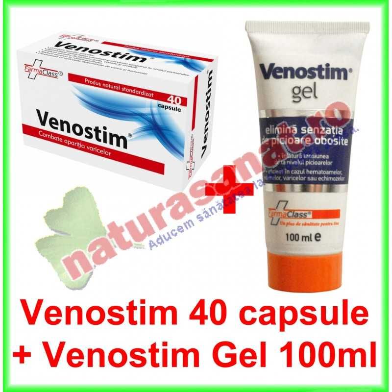 Venostim 40 capsule + Venostim Gel 100 ml PROMOTIE - Farmaclass