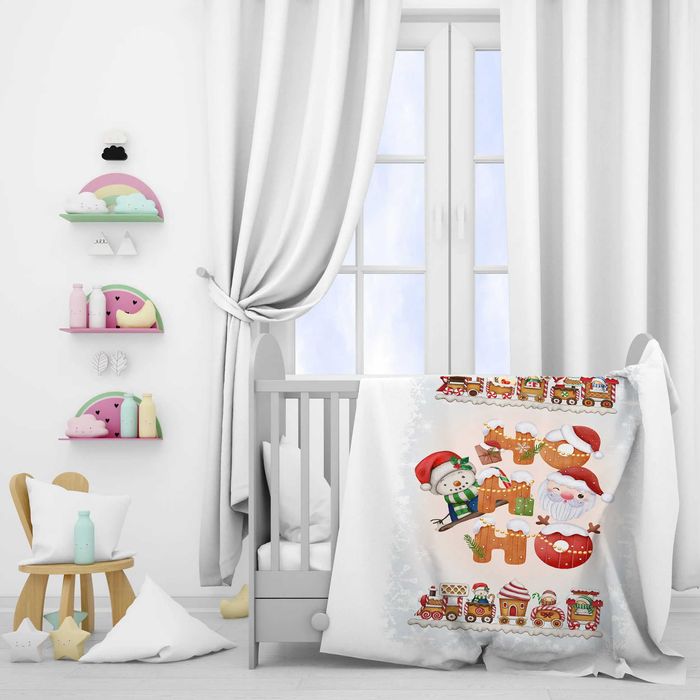 Детски поларени одеяла с КОЛЕДНИ мотиви - 8 варианта