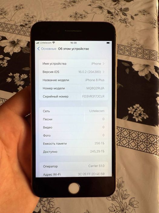 iphone 8 plus  256 gb
