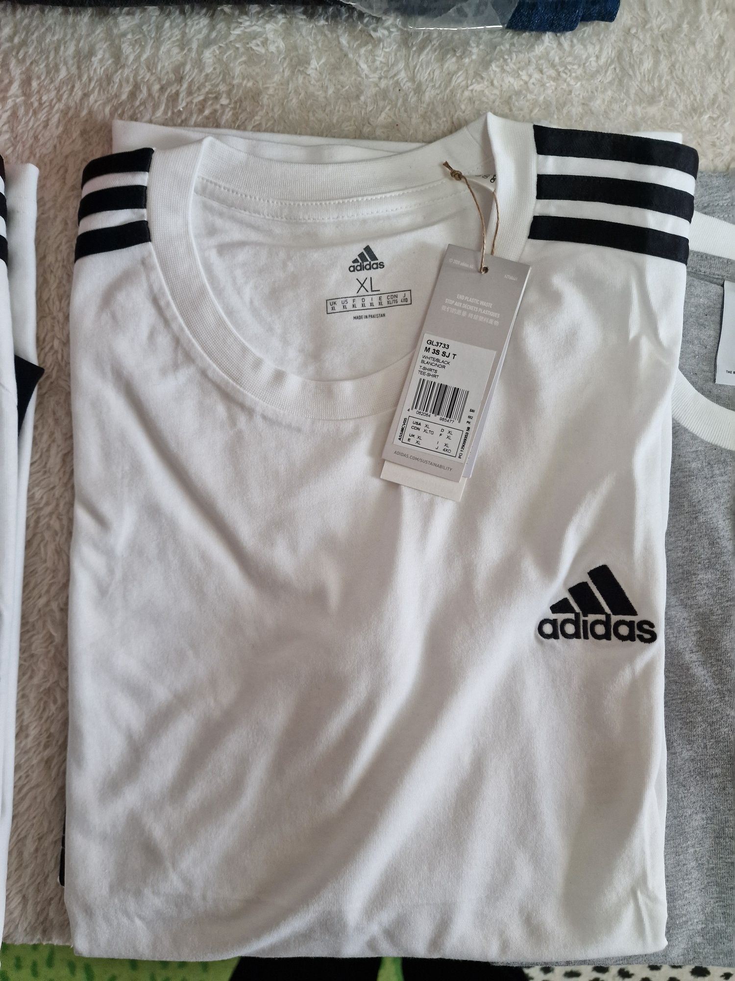 Tricou Adidas | Barbati | XL | Regular | Alb, Beumarin